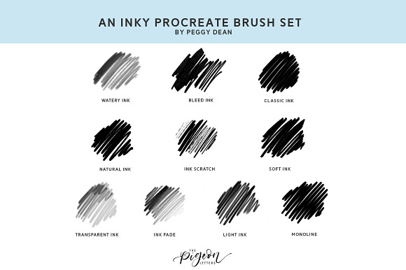 10 Drawing Ink Procreate Brushes in Add-Ons - product preview 1