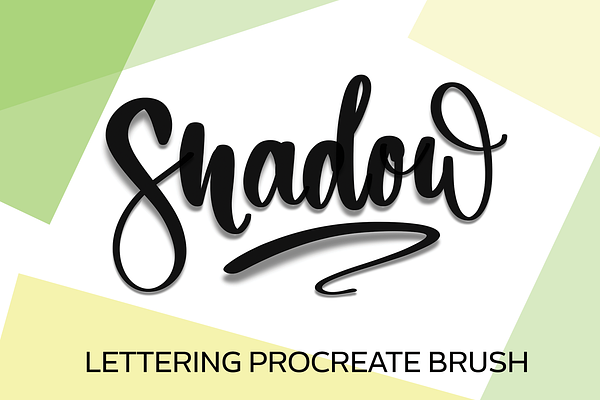 Shadow Lettering Procreate Brush