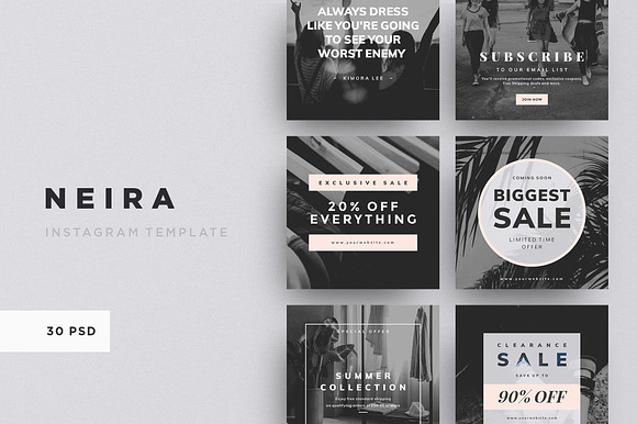 NEIRA - 30 Instagram Template in Instagram Templates - product preview 5
