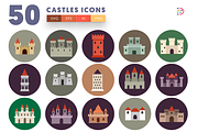 50 Castle Icons