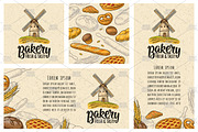 Poster seamless pattern bakery