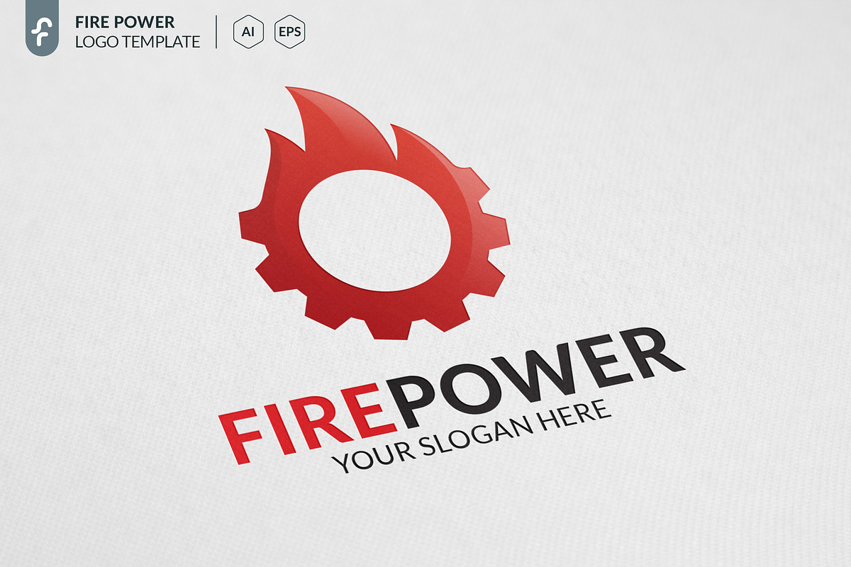 Fire Power Logo in Logo Templates - product preview 8