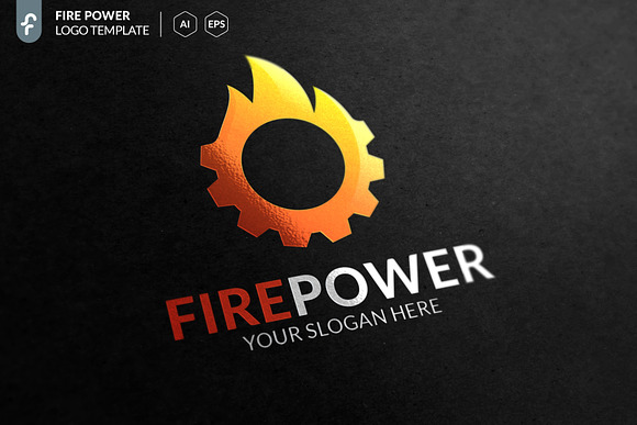 Fire Power Logo in Logo Templates - product preview 1
