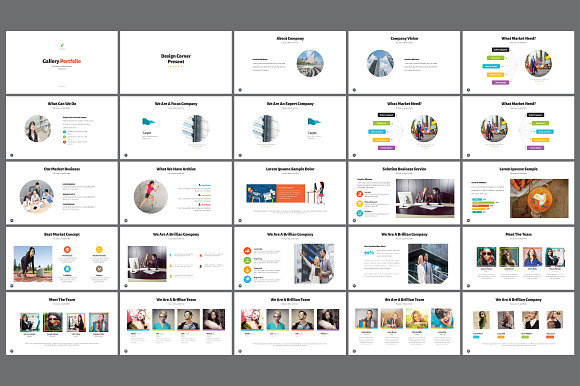 Gallery Portfolio Powerpoint in PowerPoint Templates - product preview 1