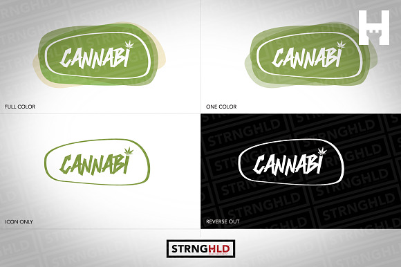 Cannabis Vector Logo Template in Logo Templates - product preview 2