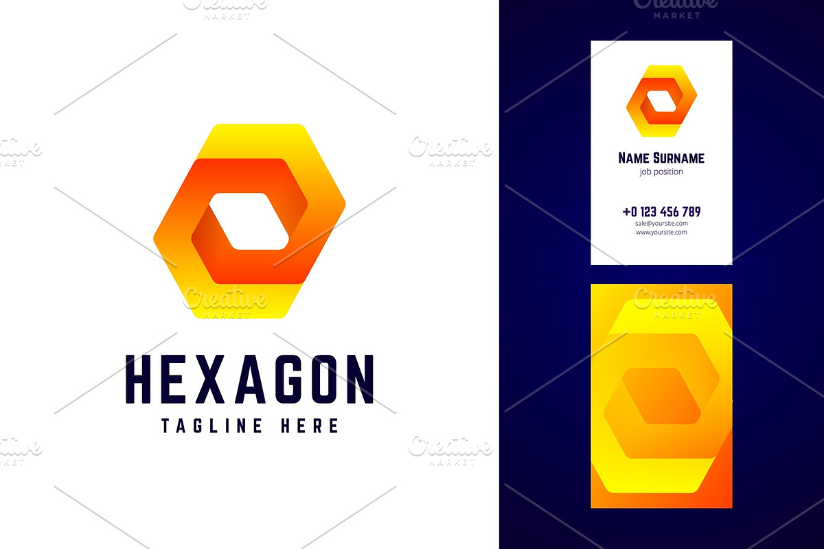 Hexagon logo. in Logo Templates - product preview 8