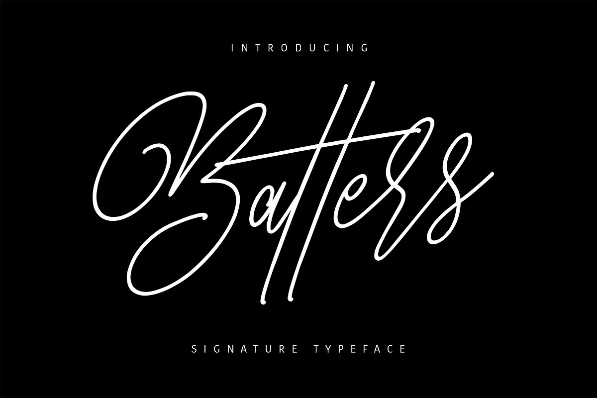 Batters Signature in Script Fonts - product preview 8