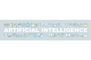 Artificial intelligence word banner