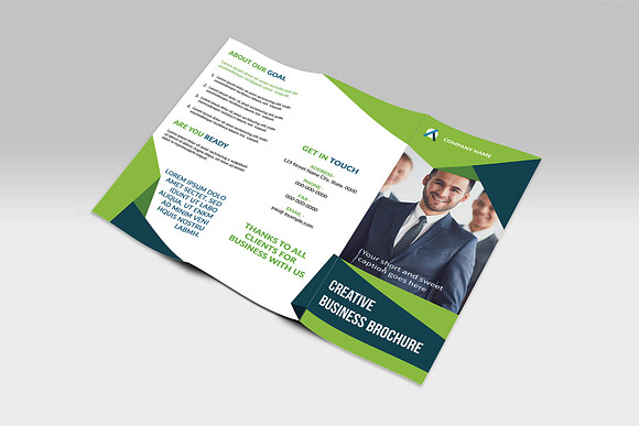 Trifold Business Brochure V824 in Brochure Templates - product preview 3