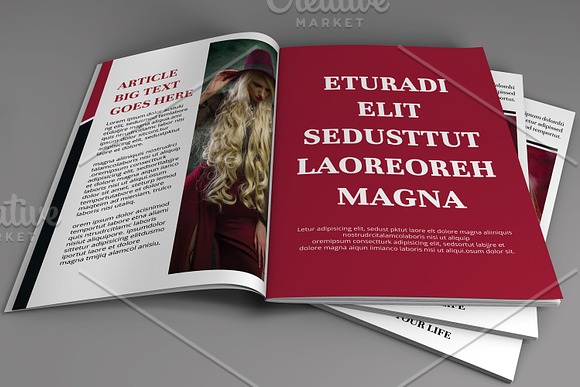 Fashion Magazine | Lookbook V825 in Brochure Templates - product preview 9