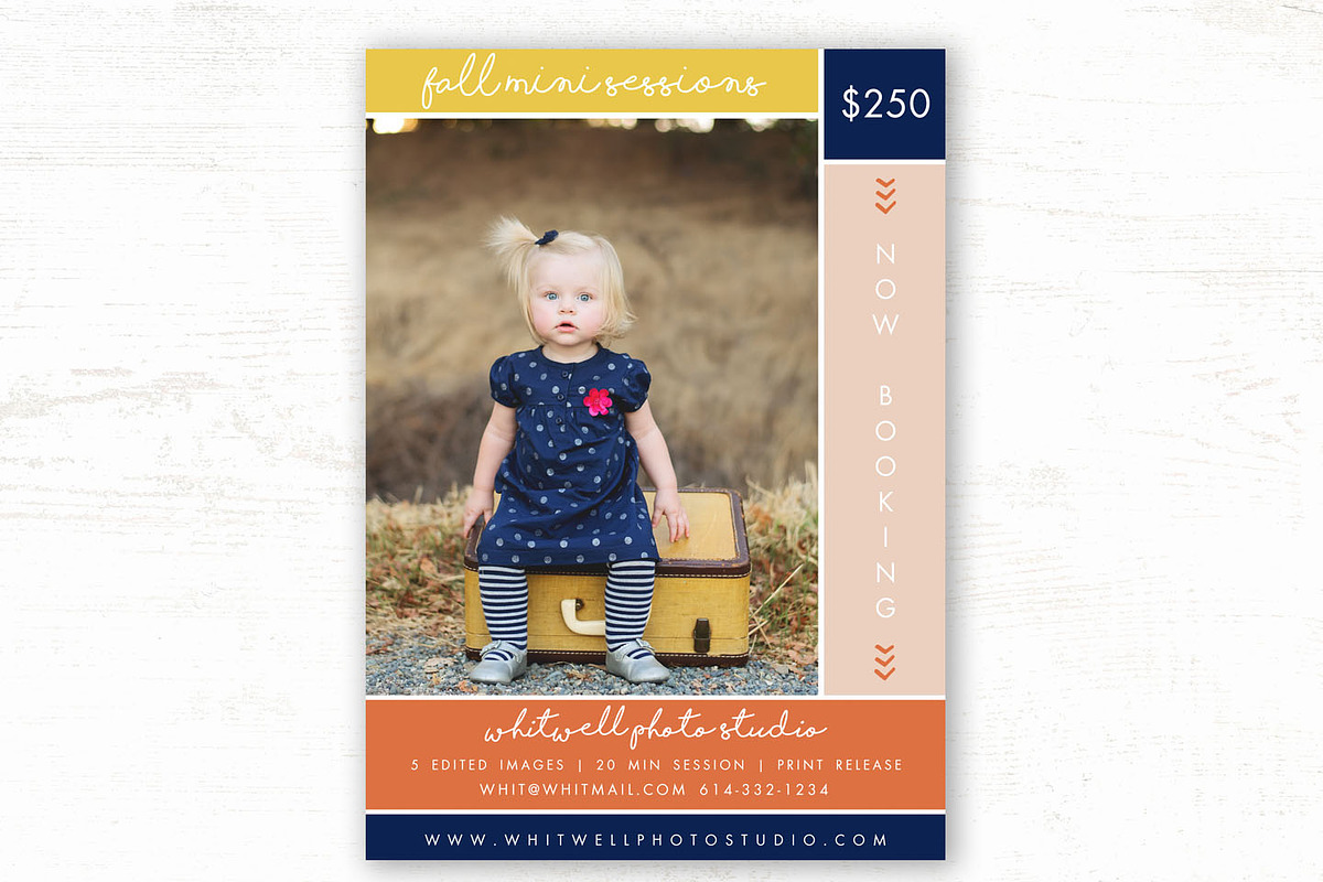Fall Mini Session Template  in Templates - product preview 8