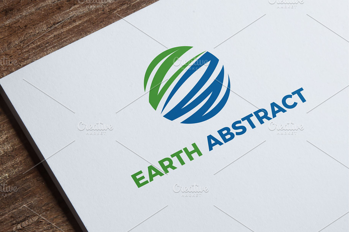 Earth Abstract Logo  in Logo Templates - product preview 8