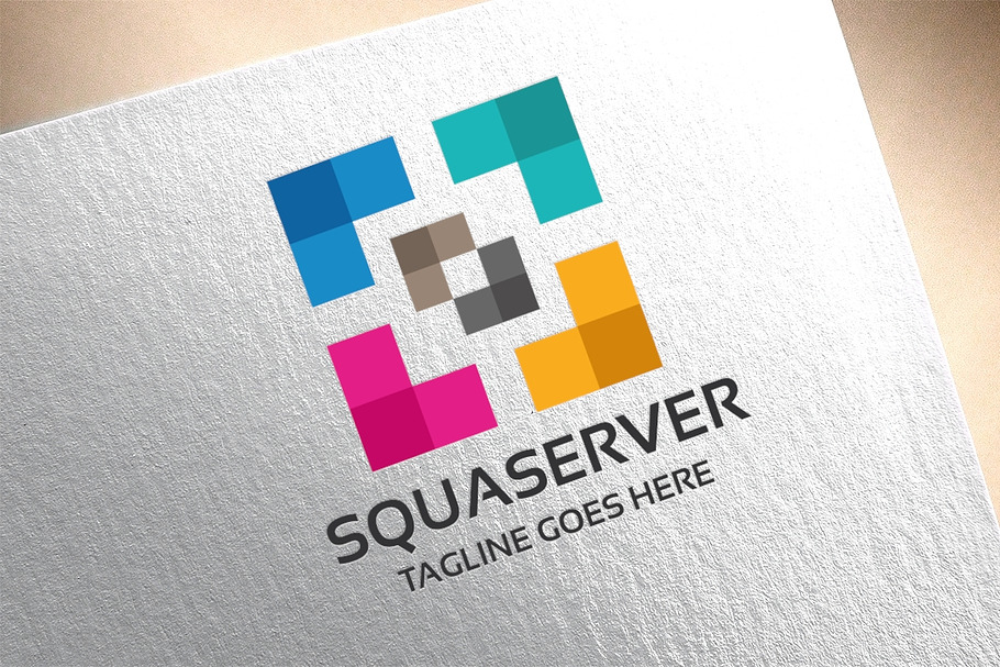Squaserver Logo in Logo Templates - product preview 8