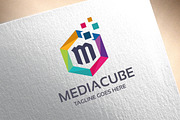 Letter M - MediaCube Logo