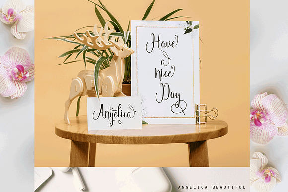 Angelica in Script Fonts - product preview 6