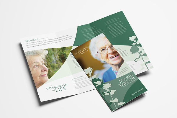 Funeral Service Trifold Brochure