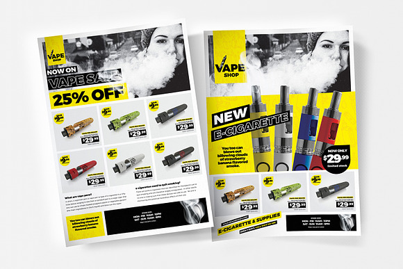 Vape Shop Templates Pack in Flyer Templates - product preview 2