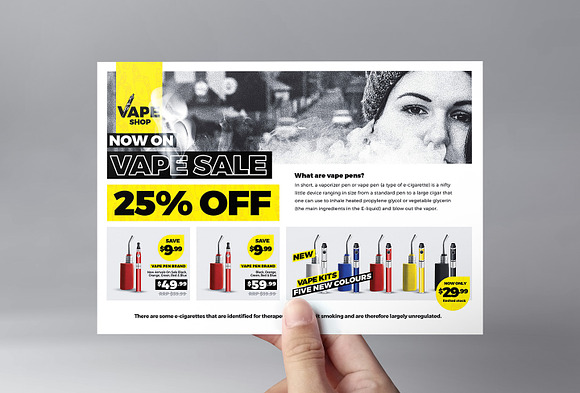 Vape Shop Templates Pack in Flyer Templates - product preview 3