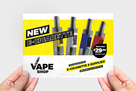 Vape Shop Templates Pack in Flyer Templates - product preview 4