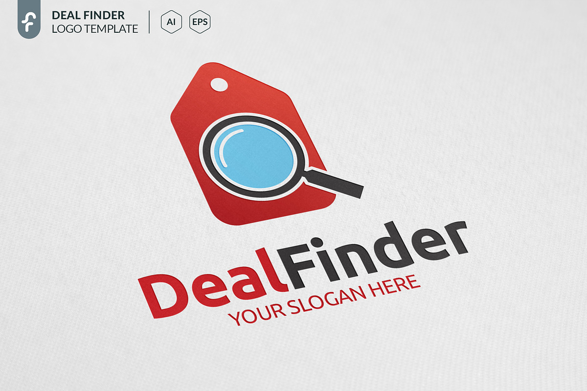 Deal Finder Logo in Logo Templates - product preview 8