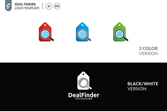 Deal Finder Logo in Logo Templates - product preview 4