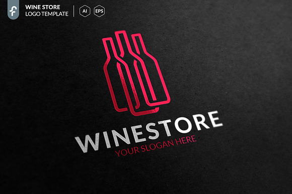 Wine Store Logo in Logo Templates - product preview 2