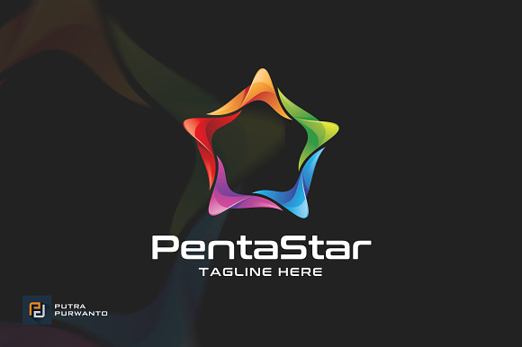 Penta Star - Logo Template in Logo Templates - product preview 1