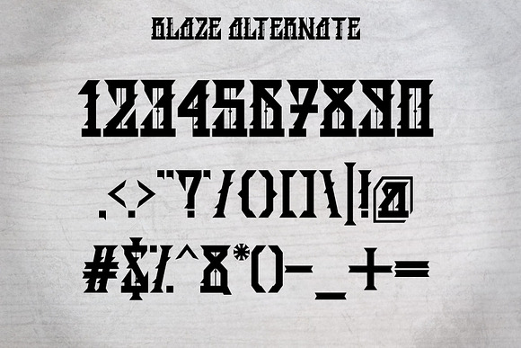 BLAZE  in Tattoo Fonts - product preview 4