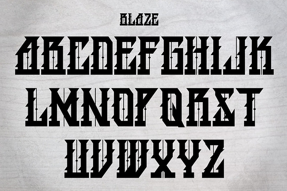 BLAZE  in Tattoo Fonts - product preview 5
