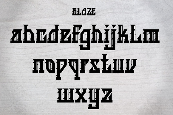 BLAZE  in Tattoo Fonts - product preview 6