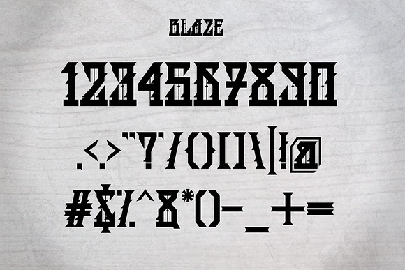 BLAZE  in Tattoo Fonts - product preview 7