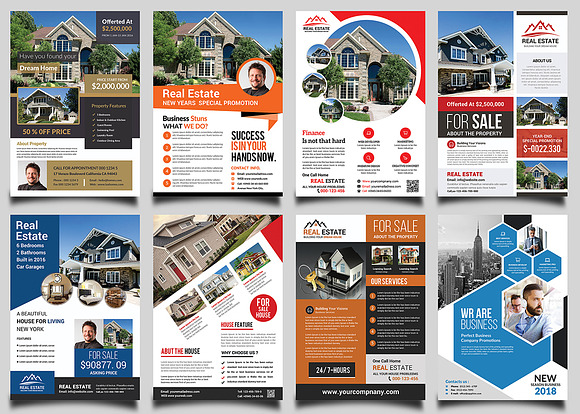 Real Estate Flyers Bundle Templates in Flyer Templates - product preview 2