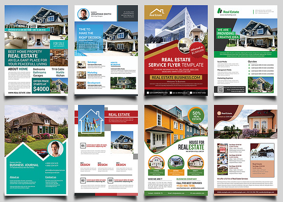 Real Estate Flyers Bundle Templates in Flyer Templates - product preview 3