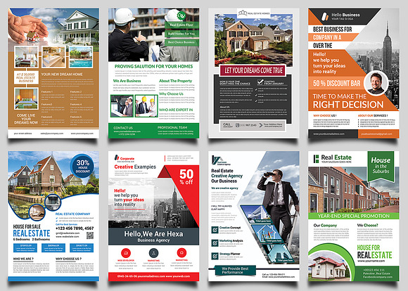 Real Estate Flyers Bundle Templates in Flyer Templates - product preview 4