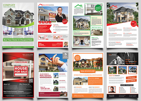 Real Estate Flyers Bundle Templates in Flyer Templates - product preview 5