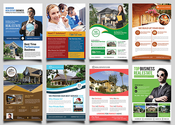 Real Estate Flyers Bundle Templates in Flyer Templates - product preview 6