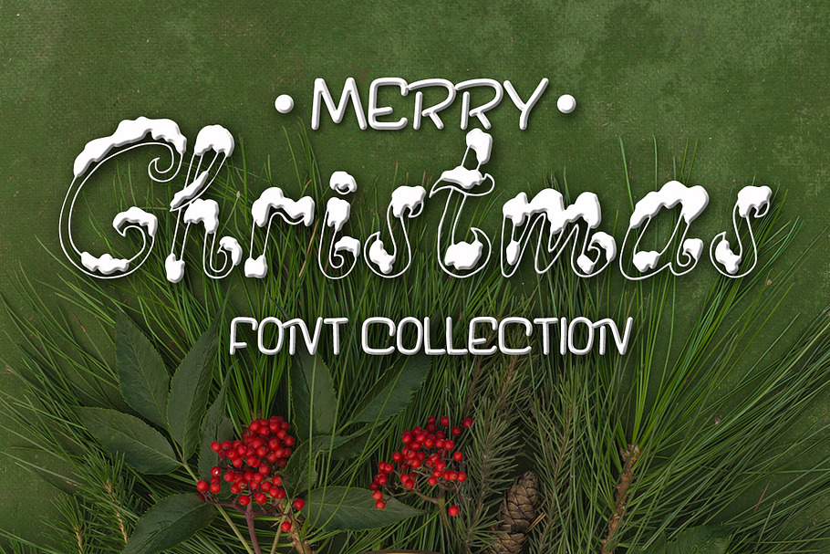 Three fonts for Christmas cards in Script Fonts - product preview 8