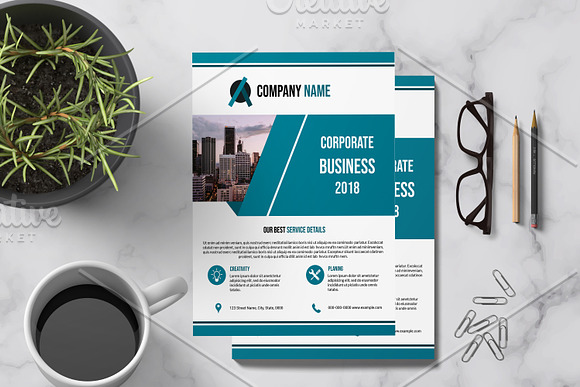 Clean Business Flyer  - V873 in Flyer Templates - product preview 2