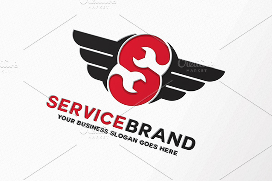 Wing Service Letter S Logo in Logo Templates - product preview 8