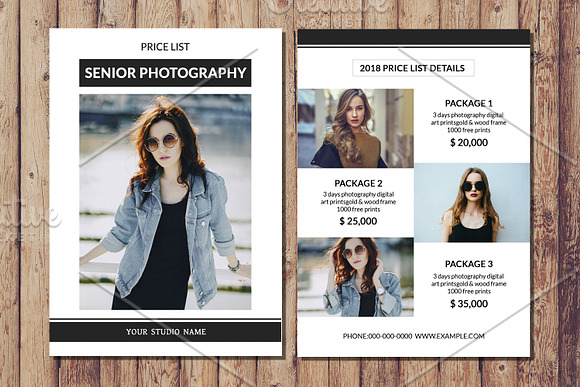 Senior Photography Price List-V875 in Flyer Templates - product preview 1