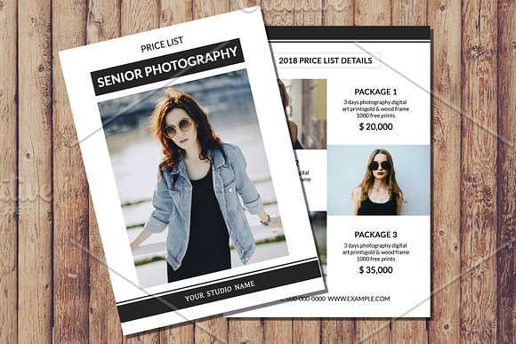 Senior Photography Price List-V875 in Flyer Templates - product preview 2