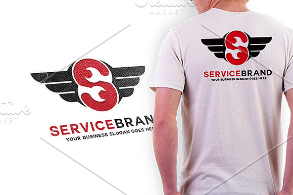 Wing Service Letter S Logo in Logo Templates - product preview 2