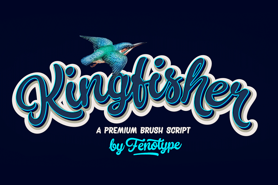 Kingfisher SALE -30% off in Script Fonts - product preview 8
