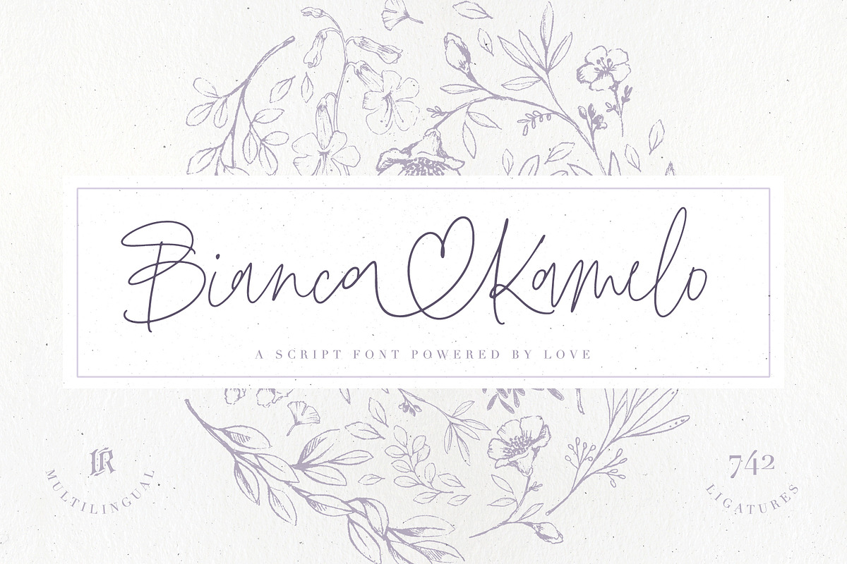 Bianca Kamelo Font in Script Fonts - product preview 8