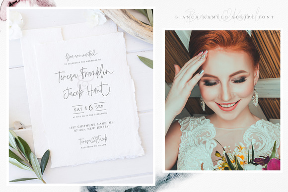Bianca Kamelo Font in Script Fonts - product preview 3