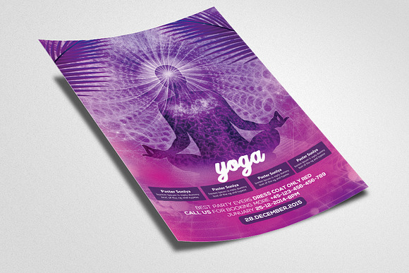 Yoga Gym PSD Flyer Templates in Flyer Templates - product preview 1