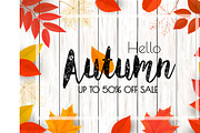 Autumn Sale background. Vector