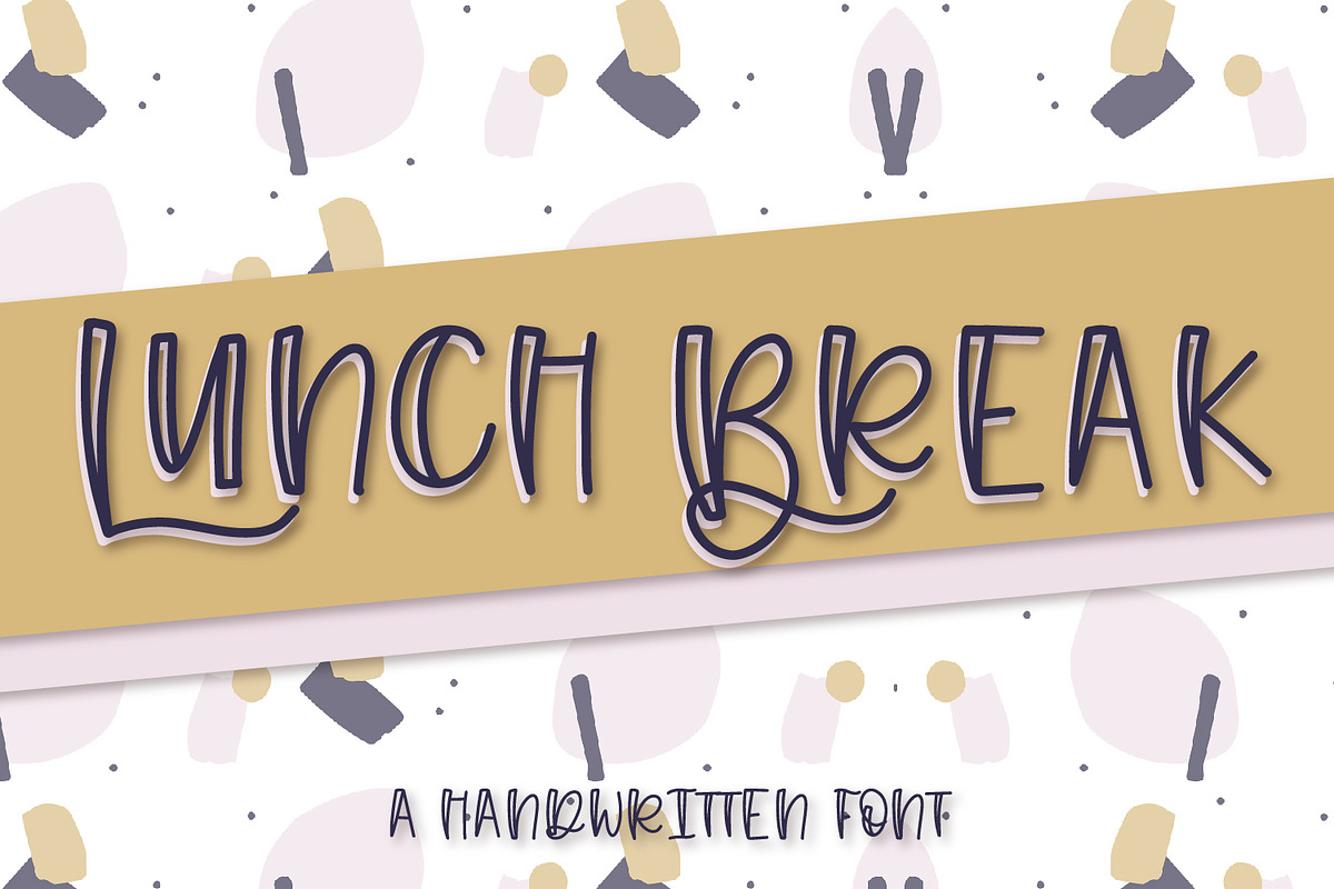 Lunch Break - A Hand Lettered Font in Display Fonts - product preview 8