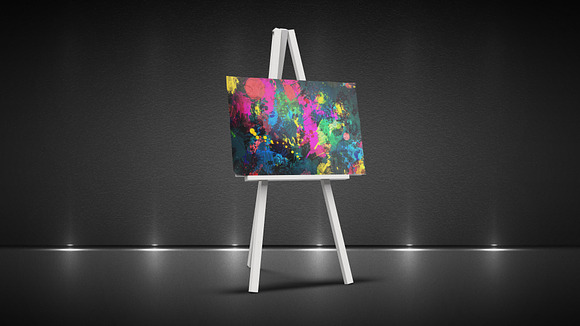 Easel Stand with Canvas MockUp in Print Mockups - product preview 2