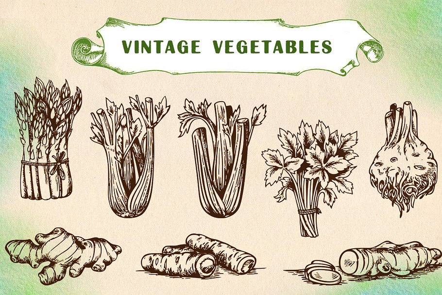 Vintage vegetables